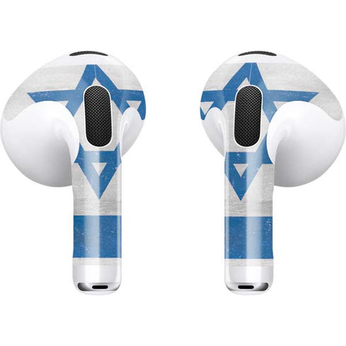 Israel Flag Distressed Apple AirPods (3rd Gen 2021) Skin